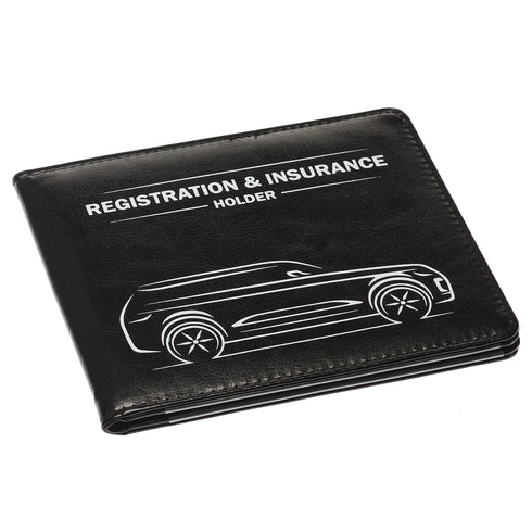CANOPUS Car Registration and Insurance Holder with Magnetic Closure, Car Document Holder, Vehicle Glove Box Organizer, Wallet for Auto, Motorcycle, Truck, 1 Holder with 2 Sets of EZ Pass Strips